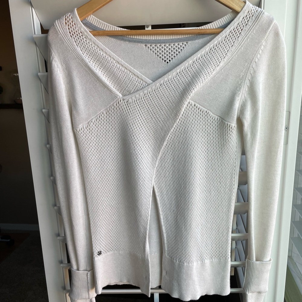 Lululemon open back yoga sweater